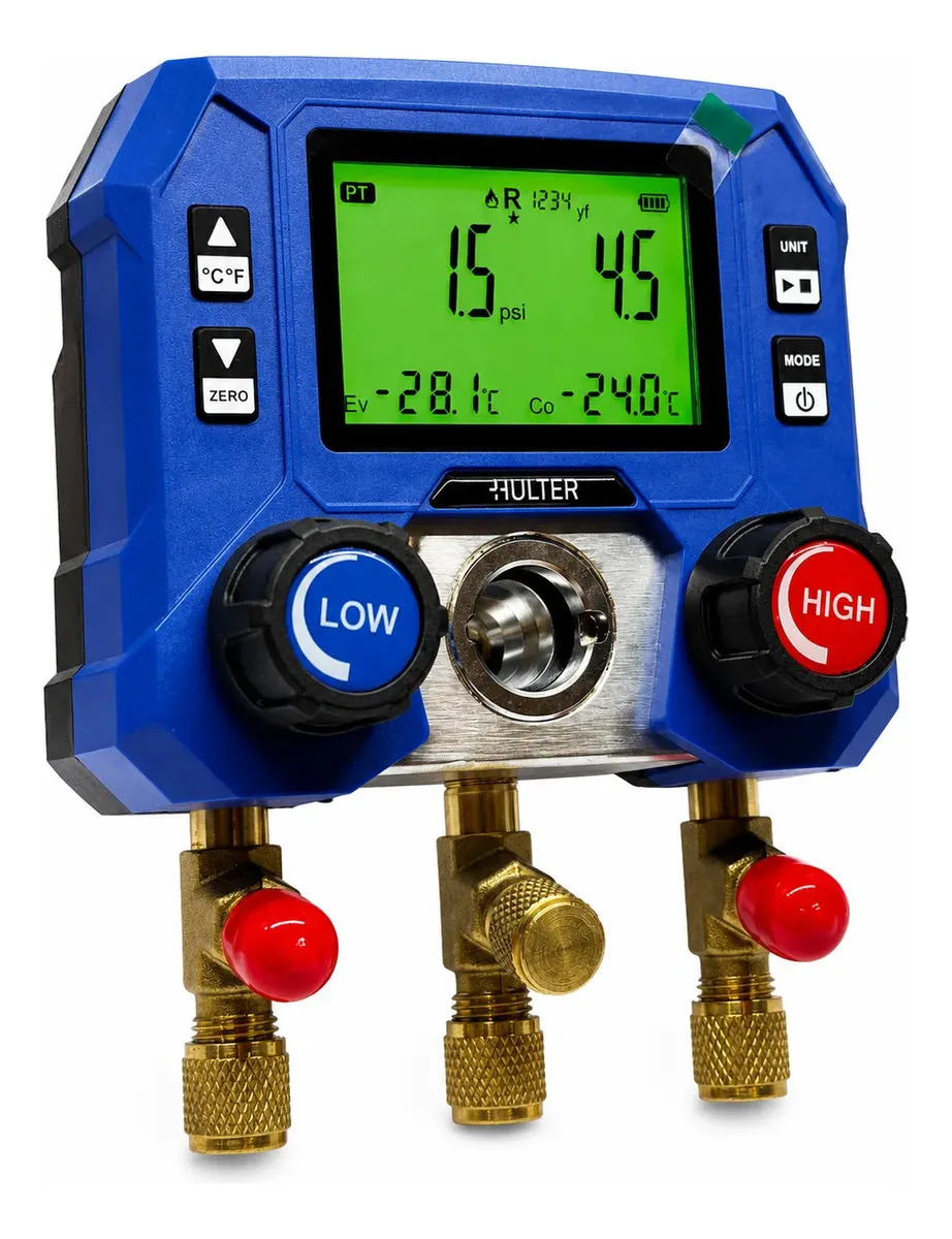 Manifold Digital Para Refrigeração Com Estojo Hulter