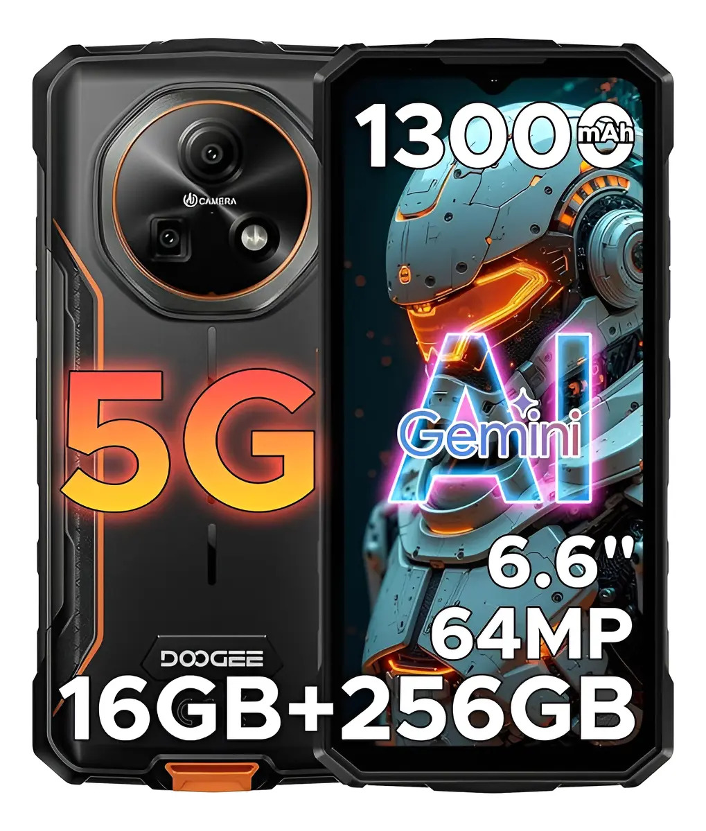 Cat S62 Pro Doogee Fire 7 16gb 126gb 5g, Prova D'água Cor Preto/orange