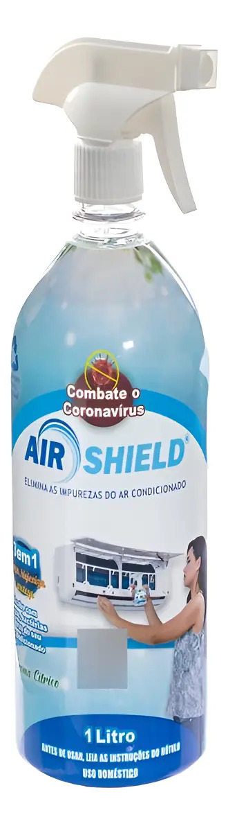 Bactericida Higienizacao De Ar Condicionado Air Shield 1l