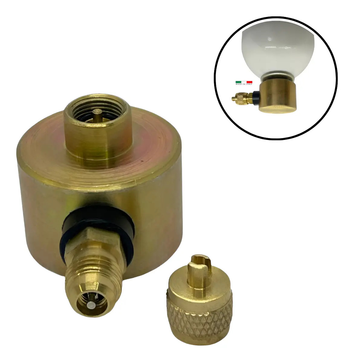 Válvula Base Dosadora Lata Gás Refrigerante R600 R134 R22