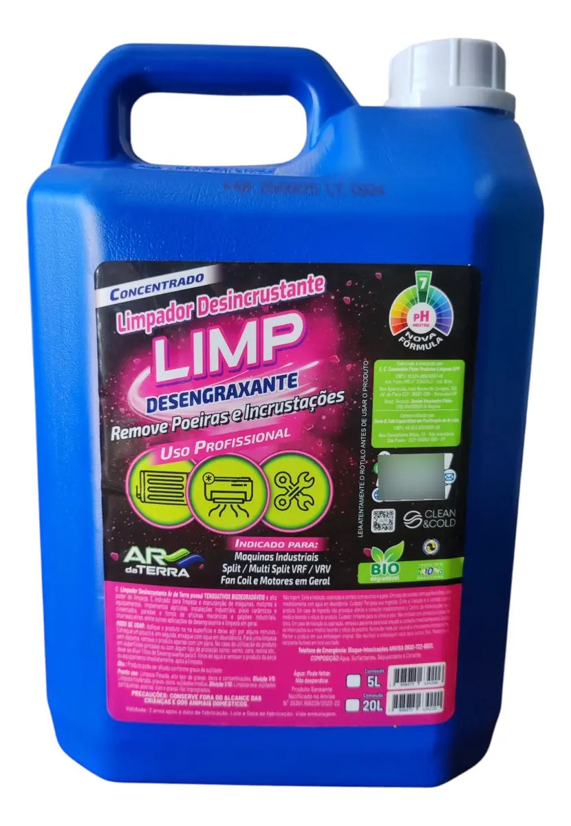 Limpador Desincrustante Limpeza Ar Condicionado E Geladeira