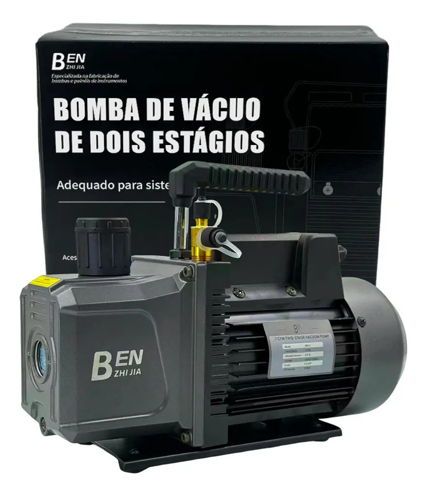 Bomba De Vácuo 7cfm -duplo Estágio Refrigeração Benzhijia