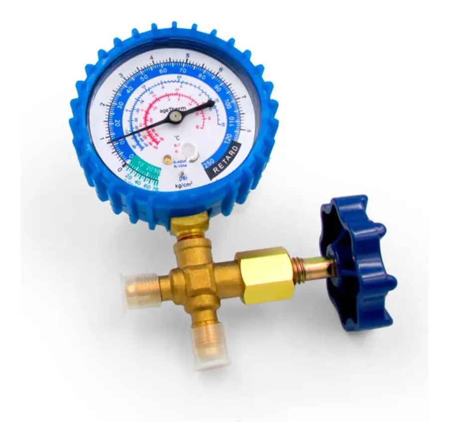 Manifold Baixa Agetherm 1 Via Simples Para Gás R12/R22/R134A/R404A AGT-MF20