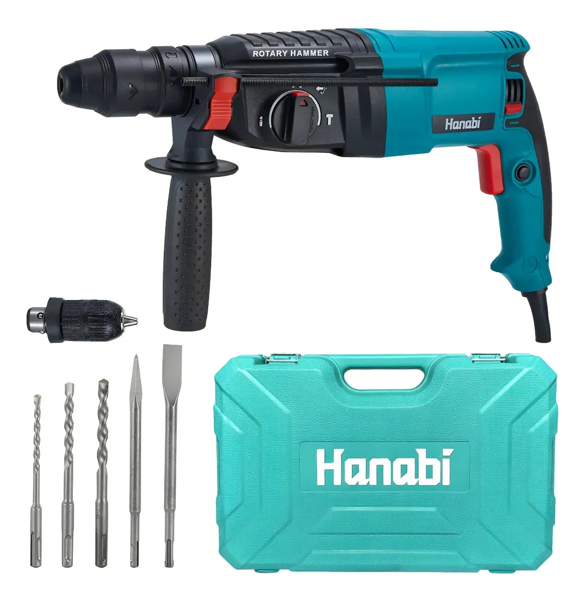 Martelete Perfurador Rompedor Profissional 1300w Hanabi 2.8j