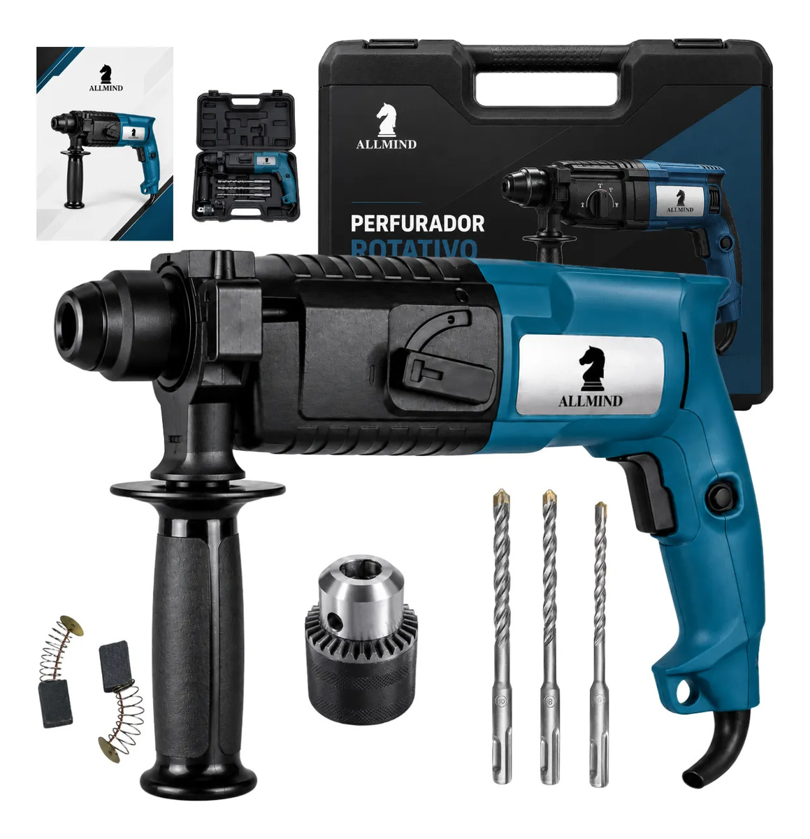 Furadeira Perfurador Rompedor Rotativo De Impacto 1000w