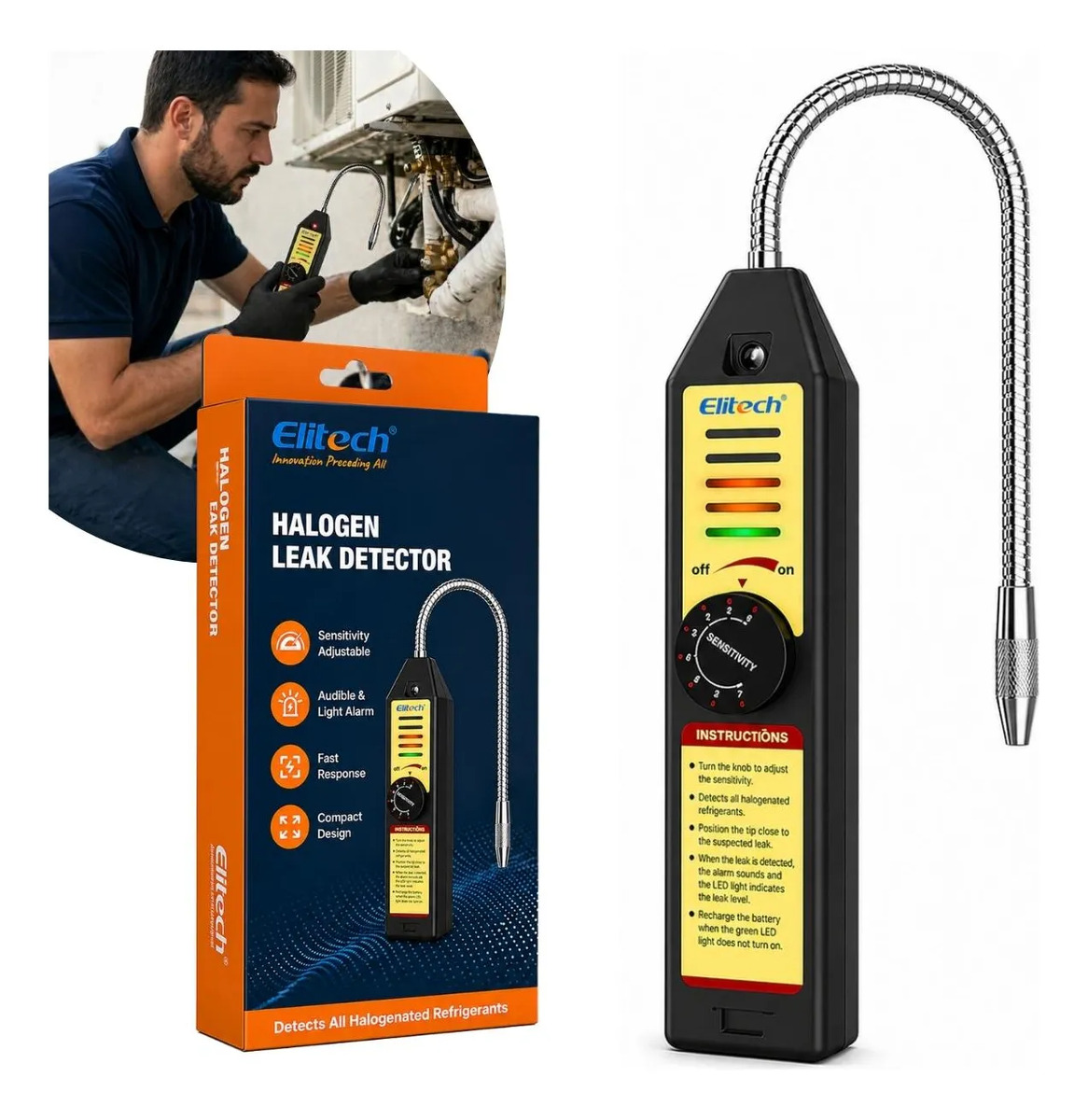 Detector De Vazamento Gás Ar Condicionado Refrigerante