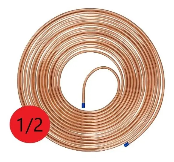 Tubo De Cobre 1/2 Flexível Panqueca 15 Metros