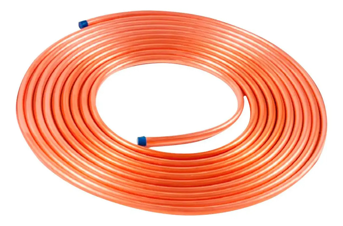 Tubo Cano De Cobre Flexível Panqueca 1/4 - 30 Metros