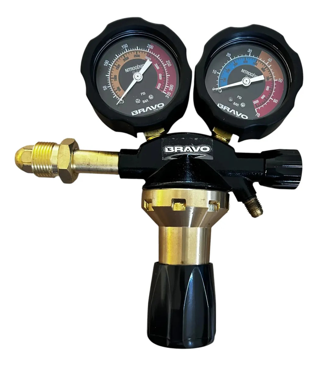 Regulador Nitrogênio Bravo Pro Series Rn5000 4500/1000psi