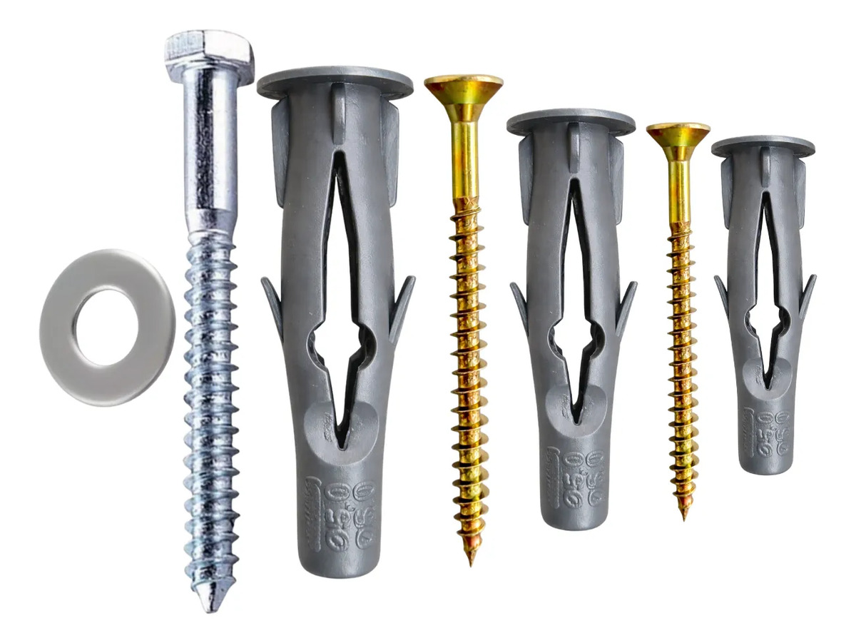 Parafusos E Buchas 10mm 8mm 6mm Parede Oca + Arruela 350 Pçs