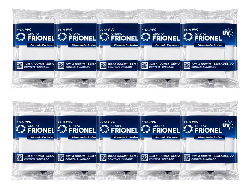 Kit 10 Fitas De Pvc Branca Para Ar-condicionado Refrigeração