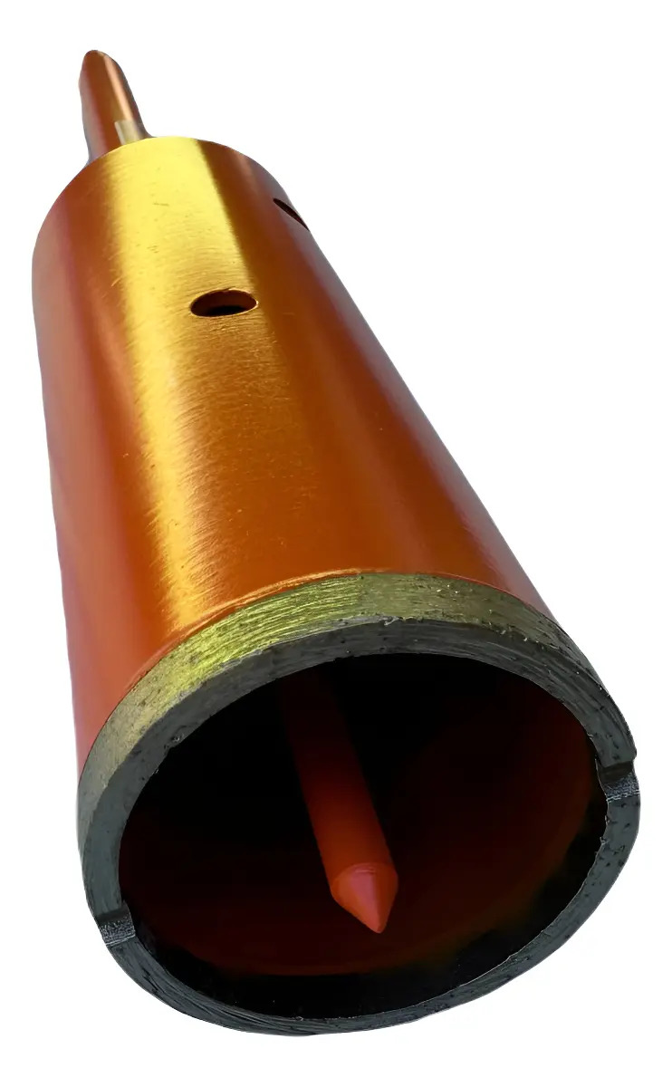 Serra Copo Diamantada Extra Longa Laranja 53mm Alvenaria