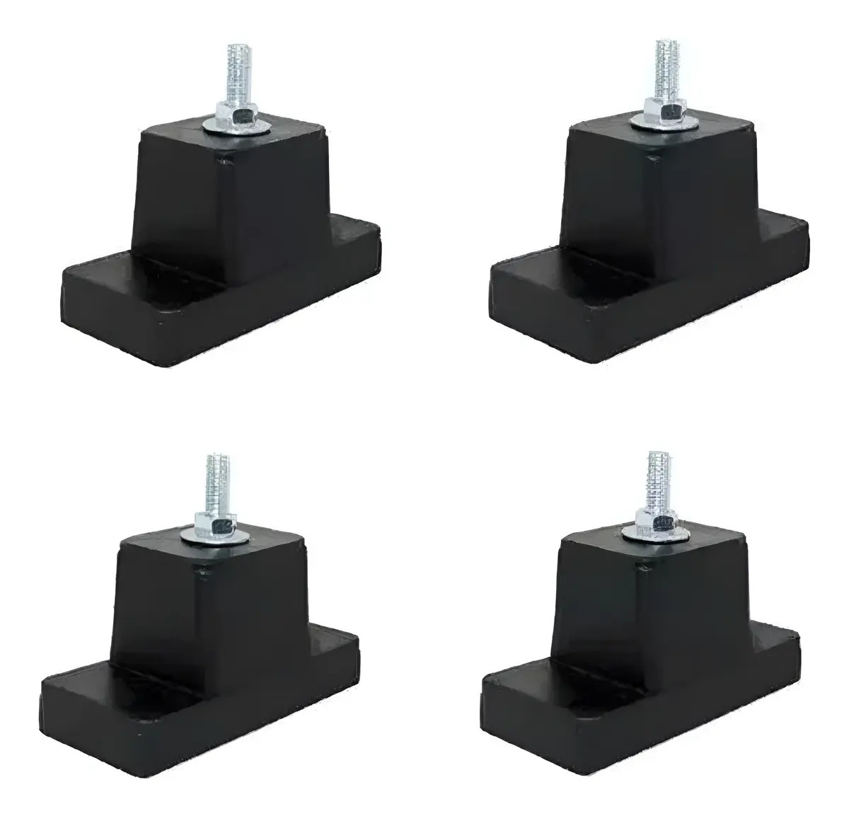 Kit 4 Coxim De Borracha Para Ar Condicionado