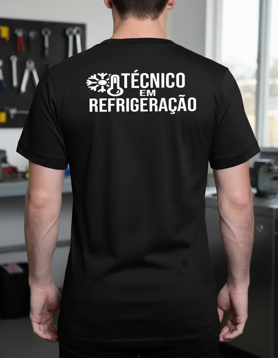 Camiseta Técnico Refrigeração Ar Condicionado Uniforme