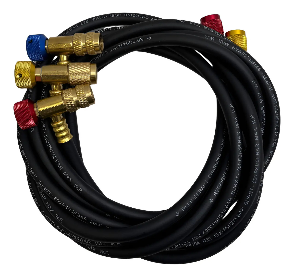 Conjunto Mangueira Manifold 1/4 5/16 4000psi 1,5m Registro