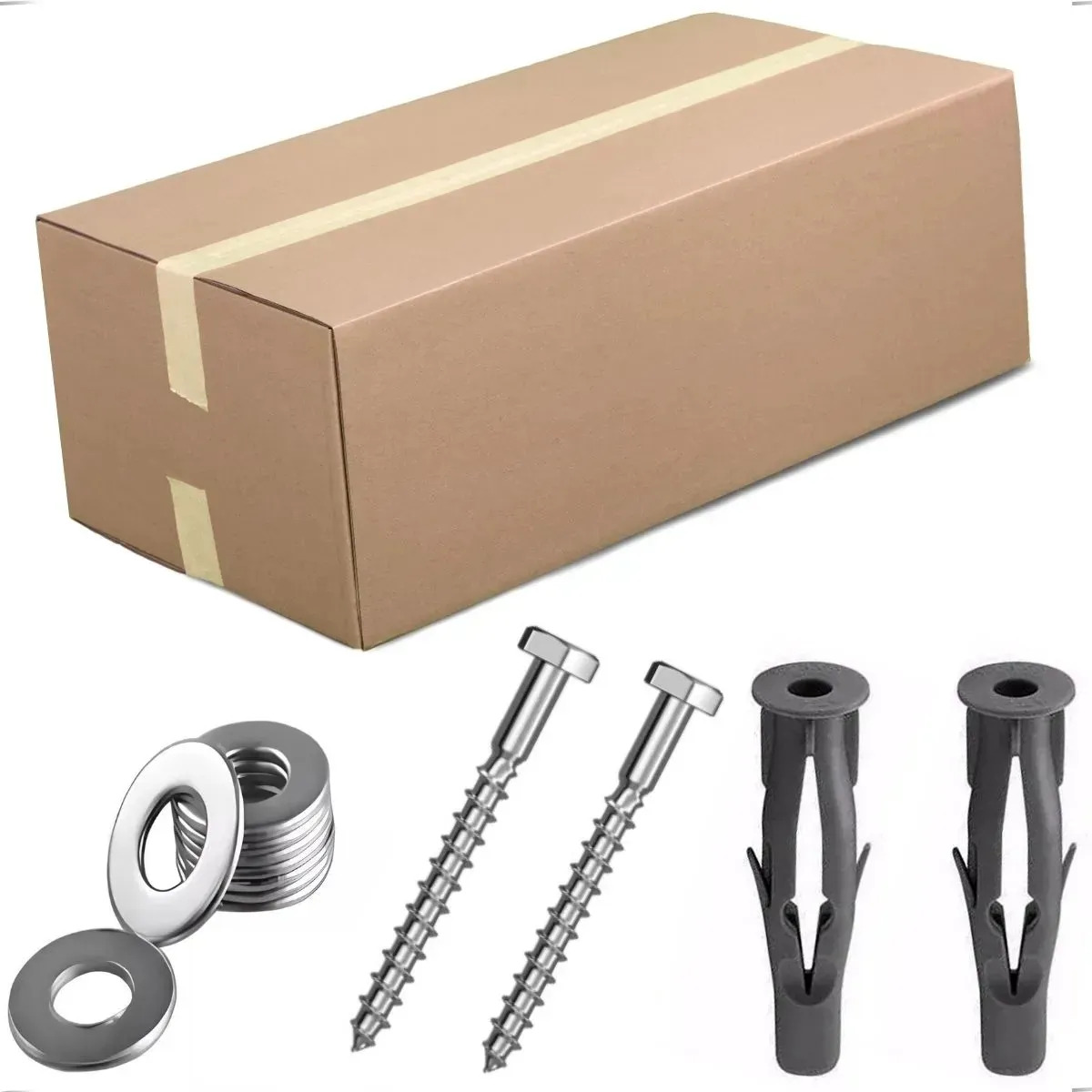 Parafusos Sextavado C/bucha Anel Tijolo Arruela 10mm 150pçs