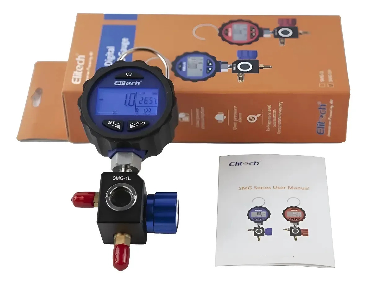 Manifold Digital De Baixa 1 Via -14,5 Até 500psi Elitech