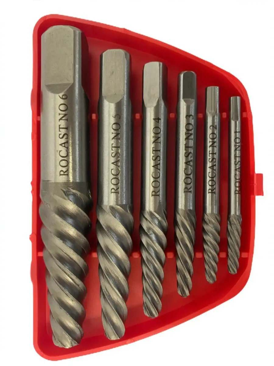 Kit Extrator Saca Parafuso Quebrado 3 A 25 mm Rocast