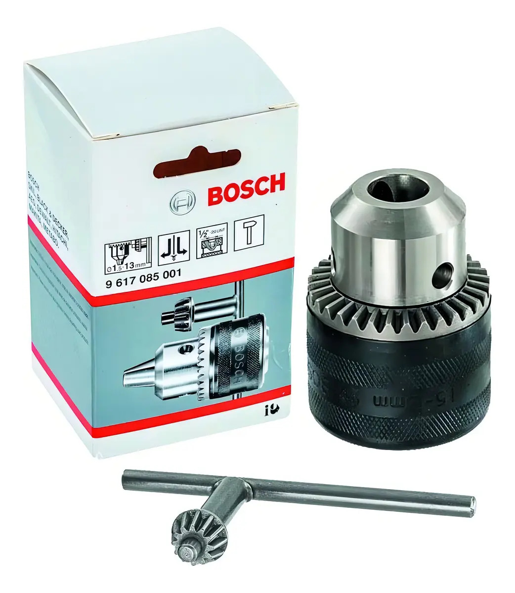 Mandril Furadeira Bosch 1,5 A 13mm Rosca 13l 1/2x20 Chave L