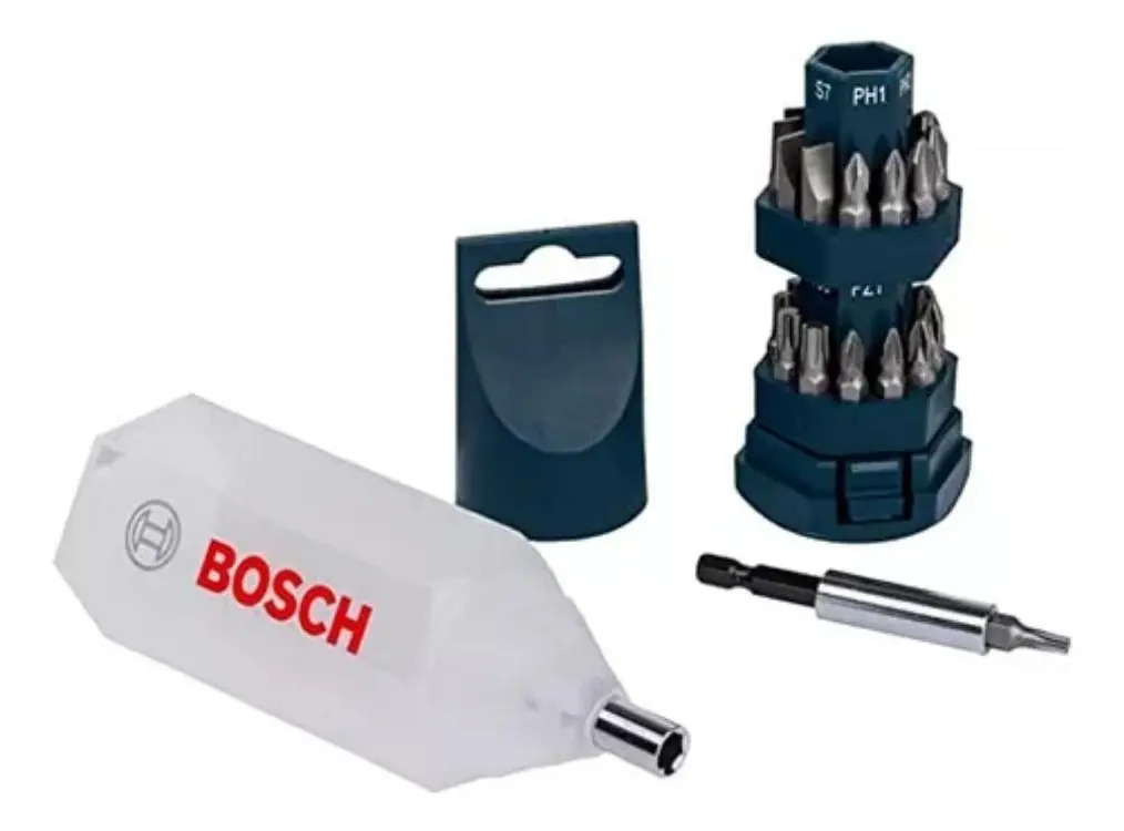Jogo De Pontas E Bits Bosch para parafusar 25 Peças 2607017404