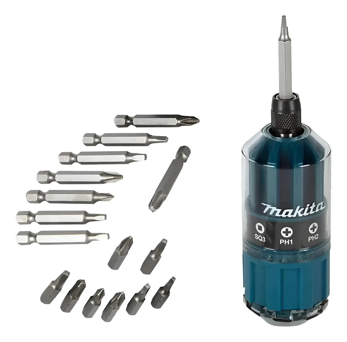 Kit De Bits Com 18 Peças Makita B-28896 P/ Parafus + Brocas