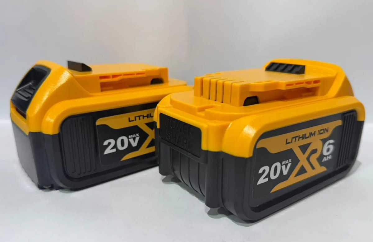 Kit Duas Baterias Para Dewalt 20v 6ah S/indicador
