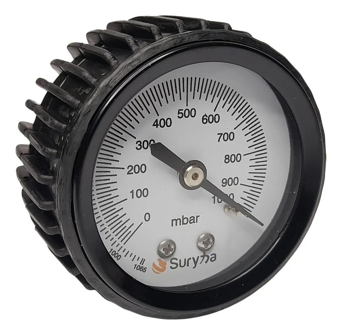 Vacuometro Analógico Suryha 80150069 Para Bomba De Vacuo