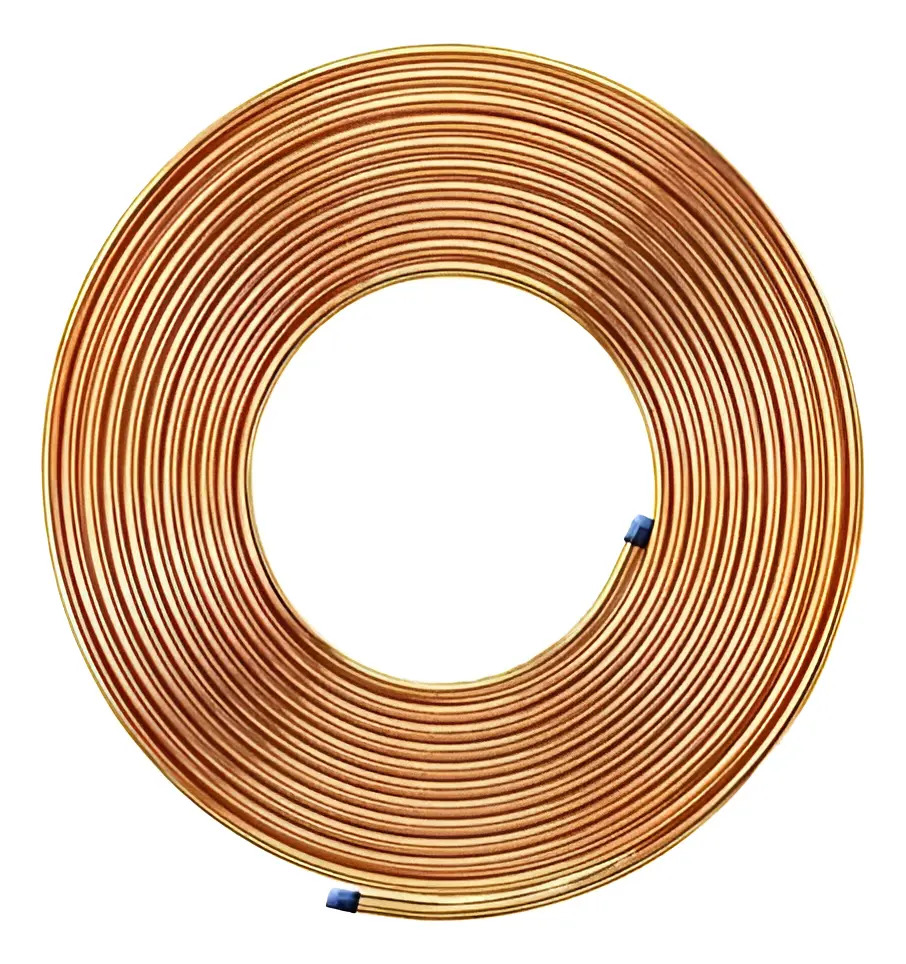 8 Metros De Tubo Cano De Cobre 3/8 Flexível Para Gas E Ar