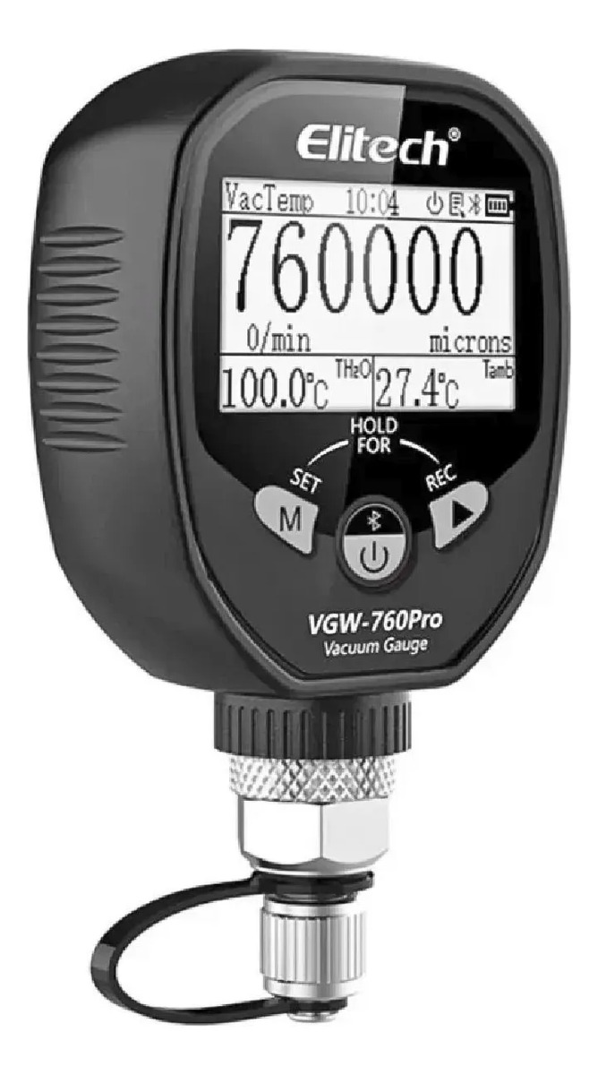 Vacuômetro Digital Elitech Vgw-760 Bluetooth Profissional