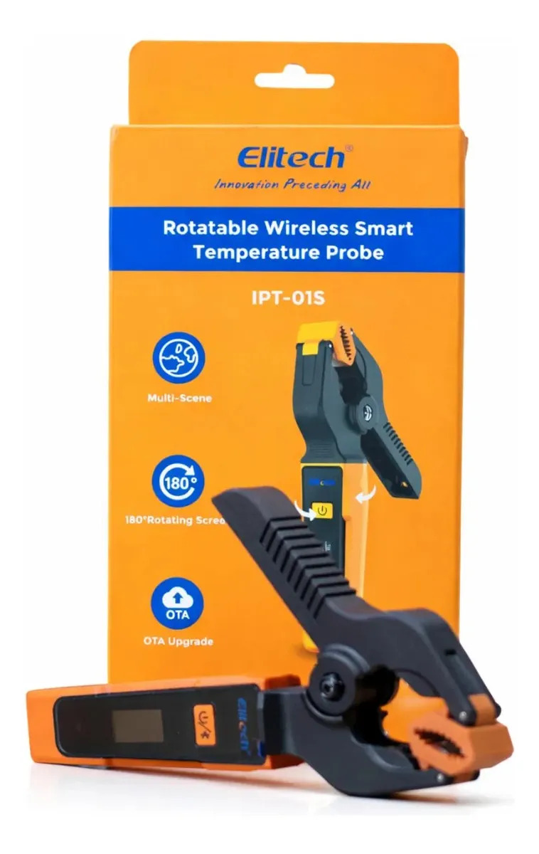 Pinça de Temperatura Bluetooth Elitech IPT-01S para Manifolds MS-4000 e MS-100