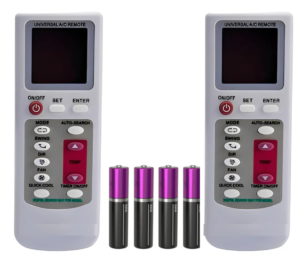 Kit 2 Controle Universal Compatível Ar Condicionado