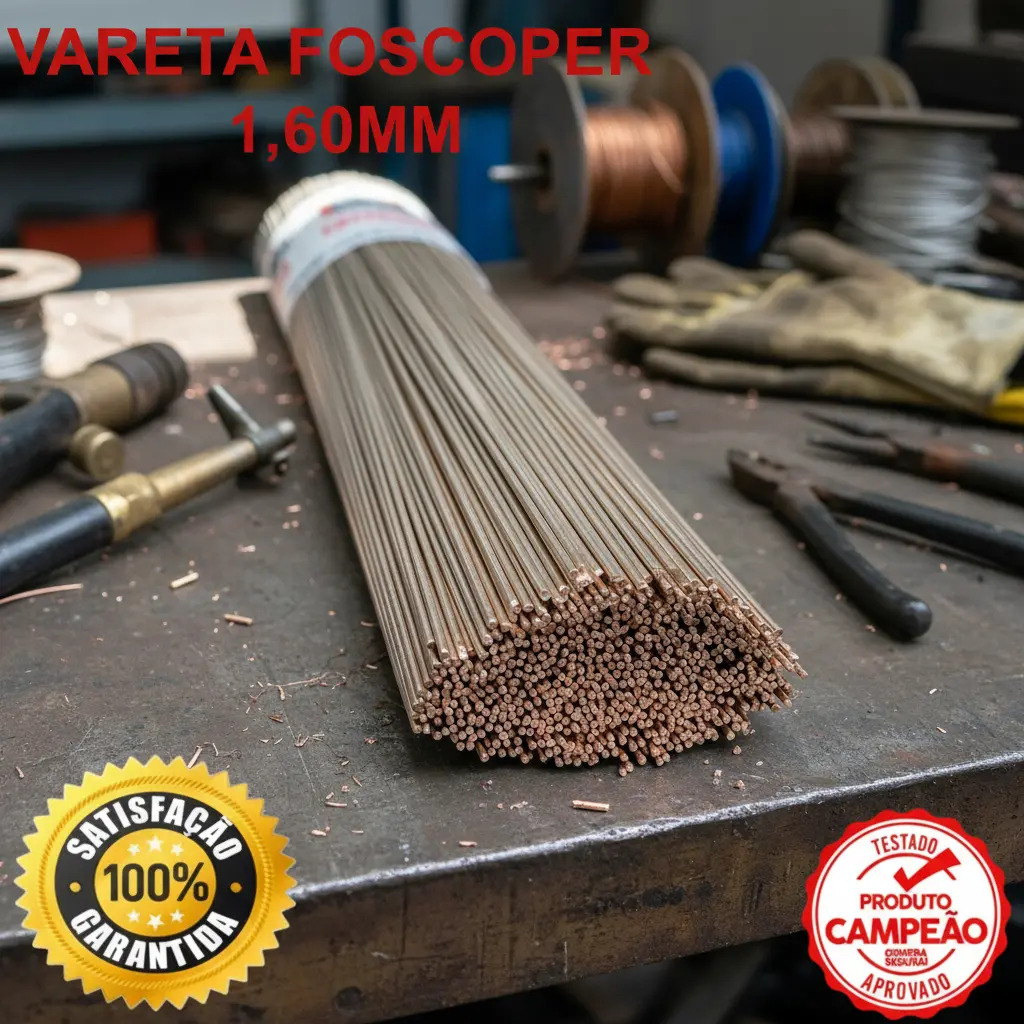 30 Varetas De Solda Foscoper 1,60mm X 46cm