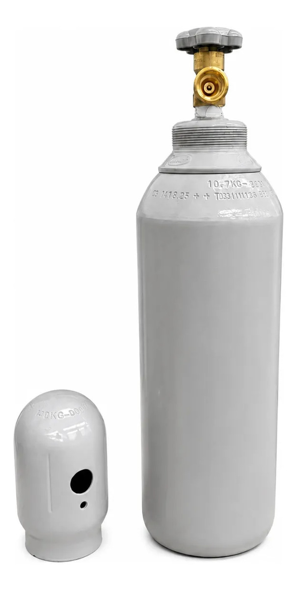 Cilindro de nitrogênio nacional — 7 L, com capacete