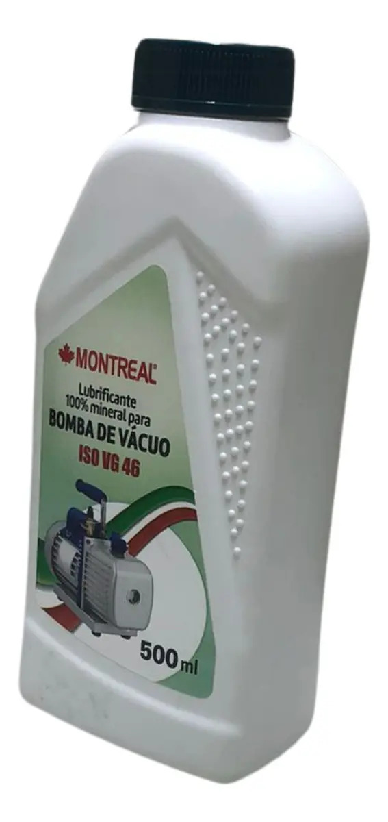 Óleo mineral Montreal para bomba de vácuo — ISO VG 46, 500 ml