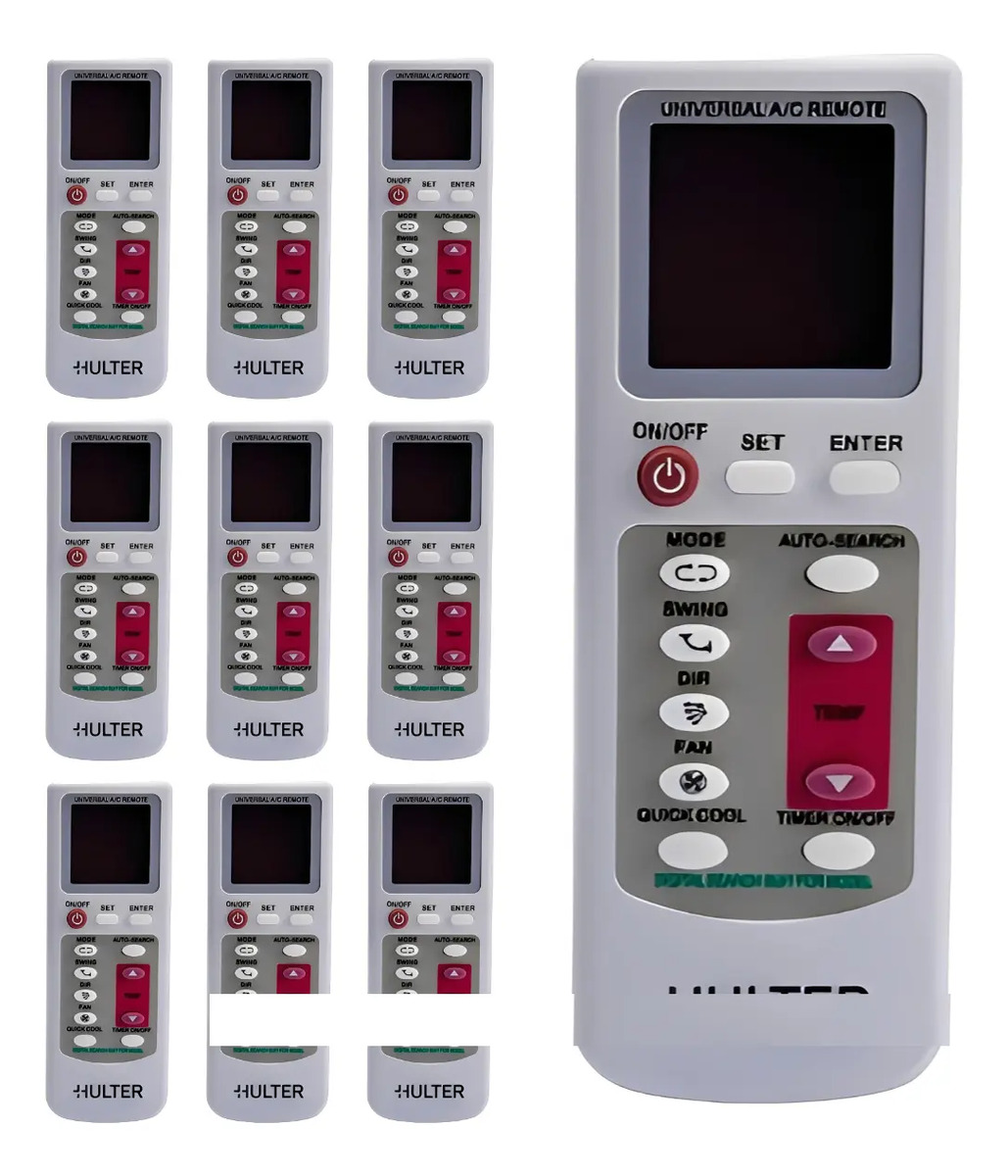 Controles universais para ar-condicionado — kit com 10