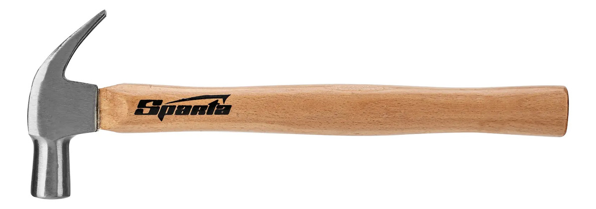 Martelo unha Sparta com cabo de madeira — cabeça de 22 mm