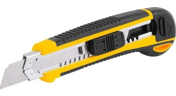 Estilete emborrachado Vonder ES618 — 18 mm, 6 lâminas