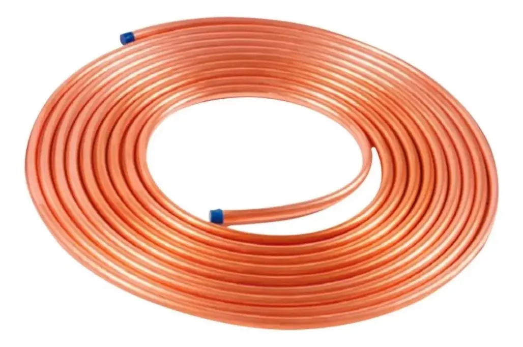 Tubo Cano Cobre Flexível Panqueca 1/2" 15 Metros