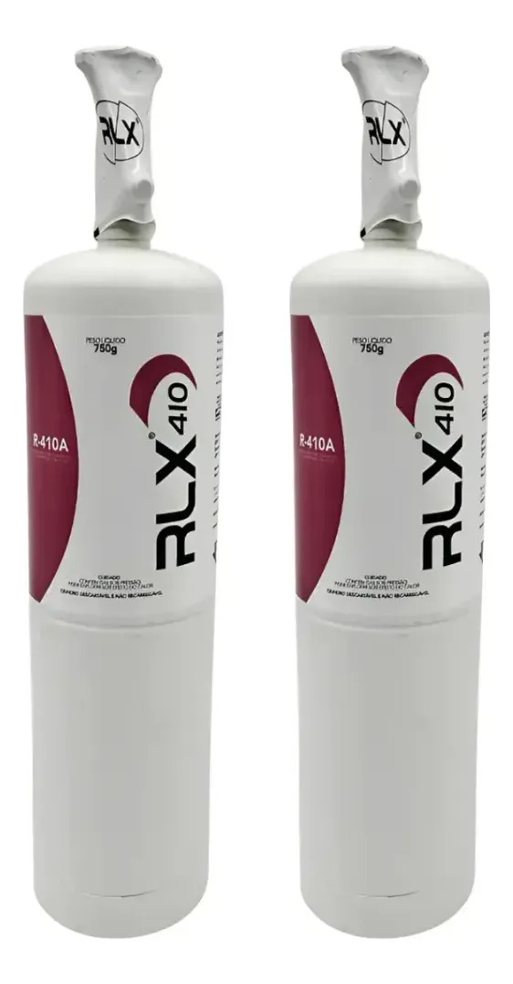 Kit de 2 refis R410 de 750 g com válvula