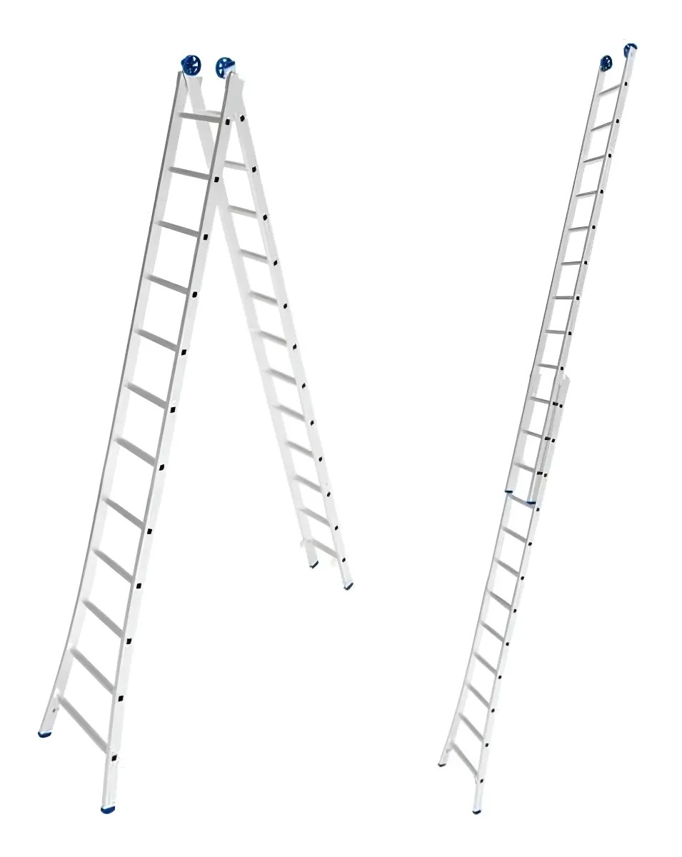 Escada extensiva Evald — 2 x 12 degraus, 3,65 a 6,17 m