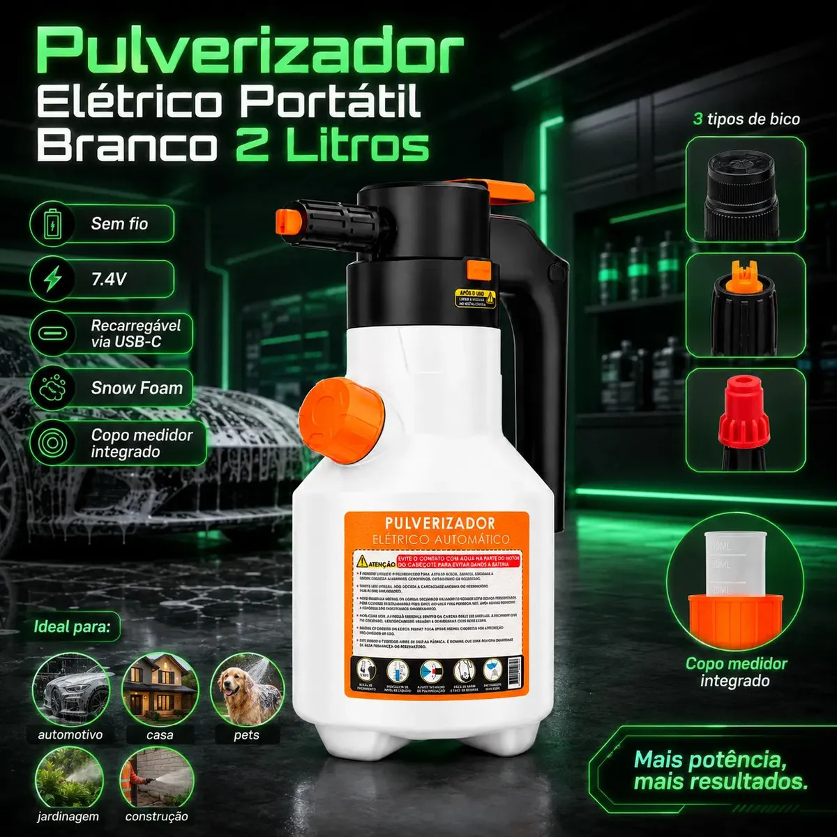 Pulverizador elétrico Bahrein Snow Foam 2 L