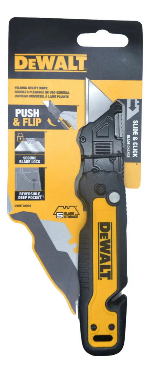 Estilete dobrável DeWalt Push Flip DWHT10992