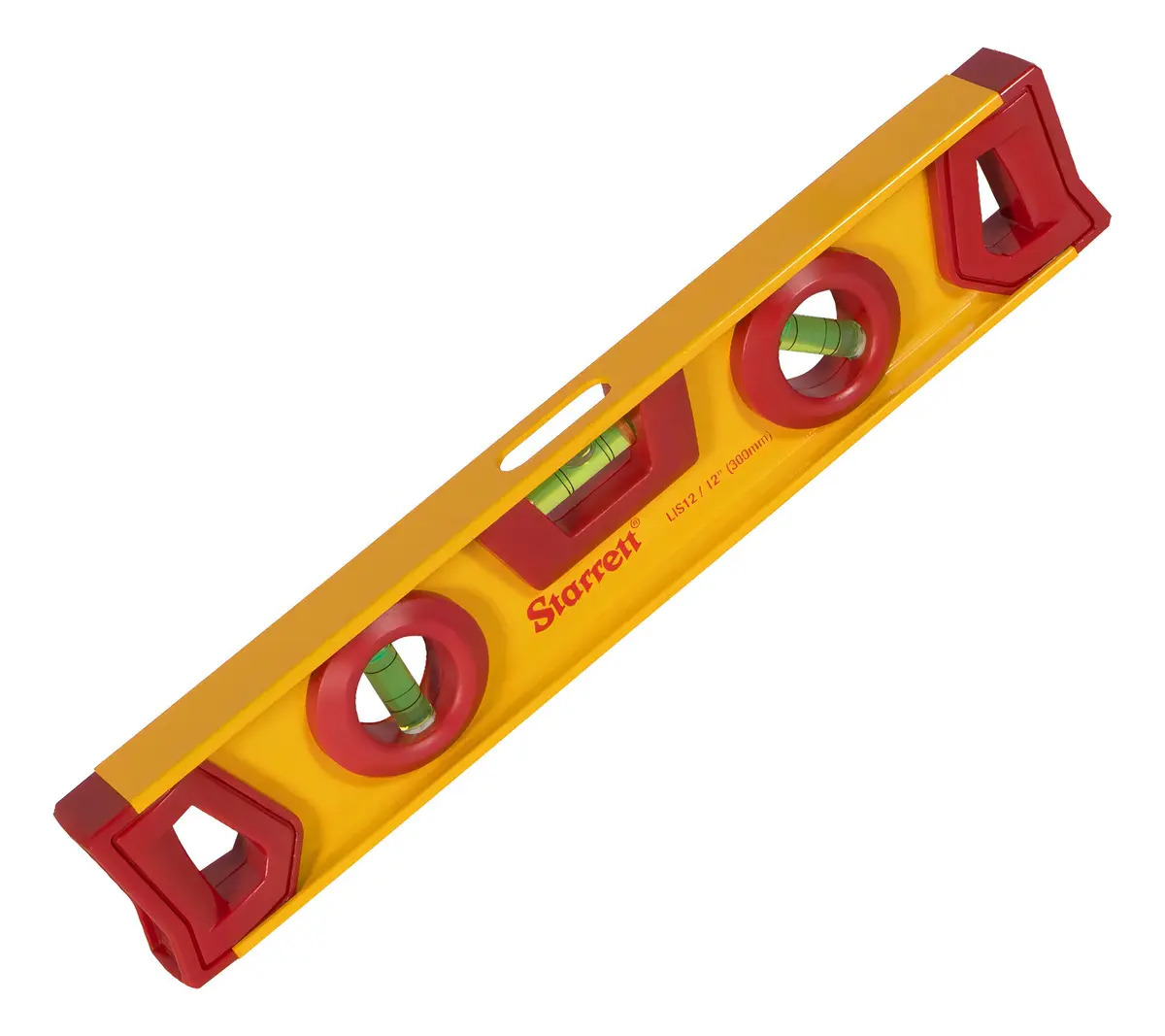 Nível de alumínio Starrett 12 pol. 300 mm com 3 bolhas
