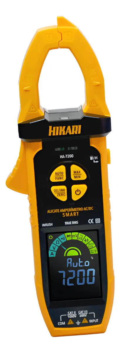 Alicate amperímetro Hikari HA-7200 AC/DC Smart NCV EBTN