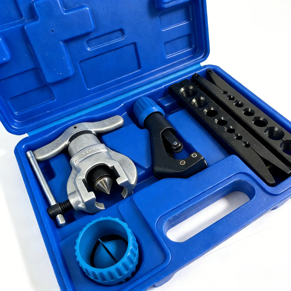Kit flangeador excêntrico 1/4 a 3/4 e 5 a 19 mm 5 peças