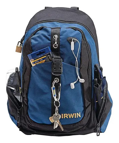 Mochila de ferramentas Irwin 1868158 14 pol. 19 bolsos