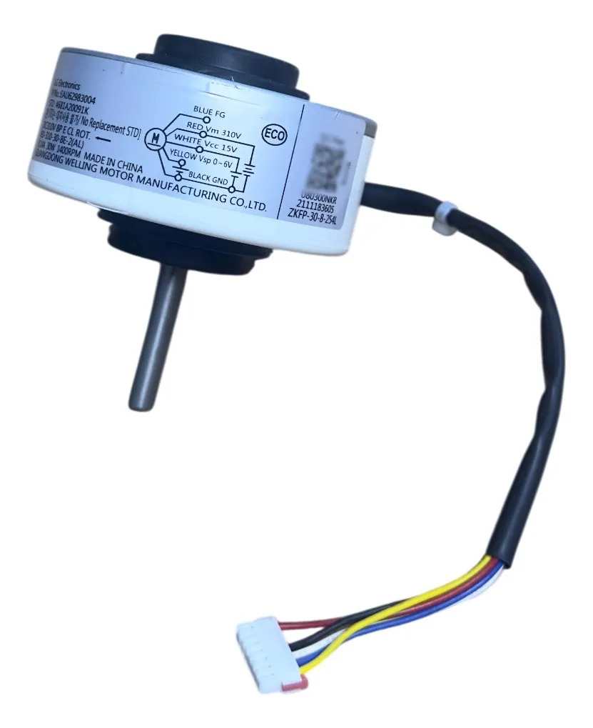 Motor de ventilador da evaporadora LG S4NW12JARXB/S4NW18KL31A