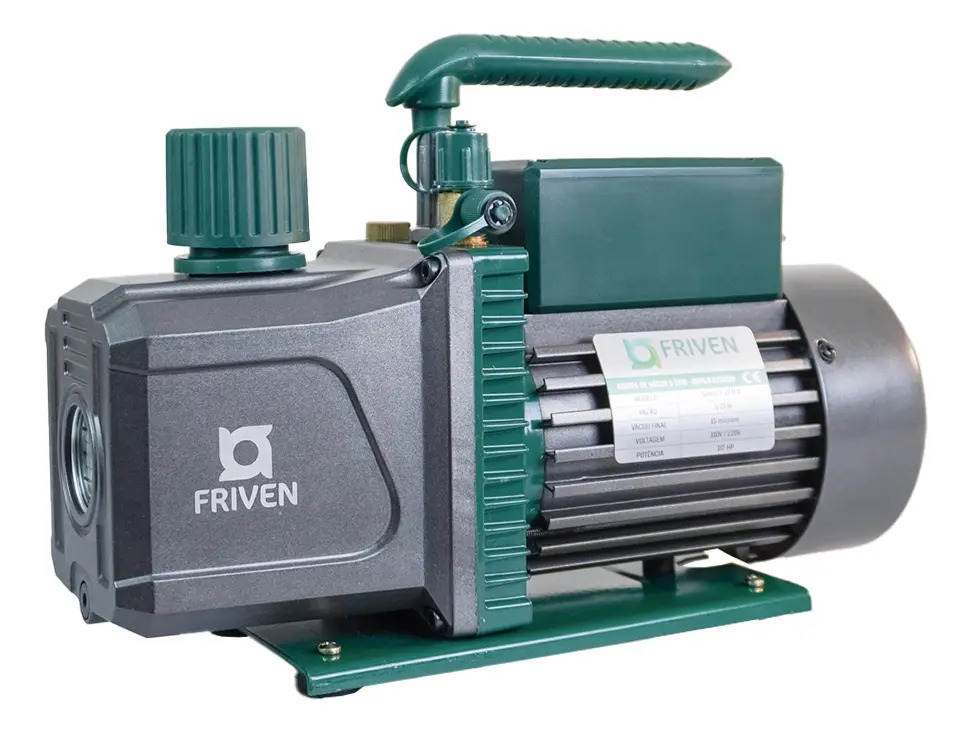 Bomba de vácuo Friven duplo estágio 5 CFM 1/2 HP 149 L/min