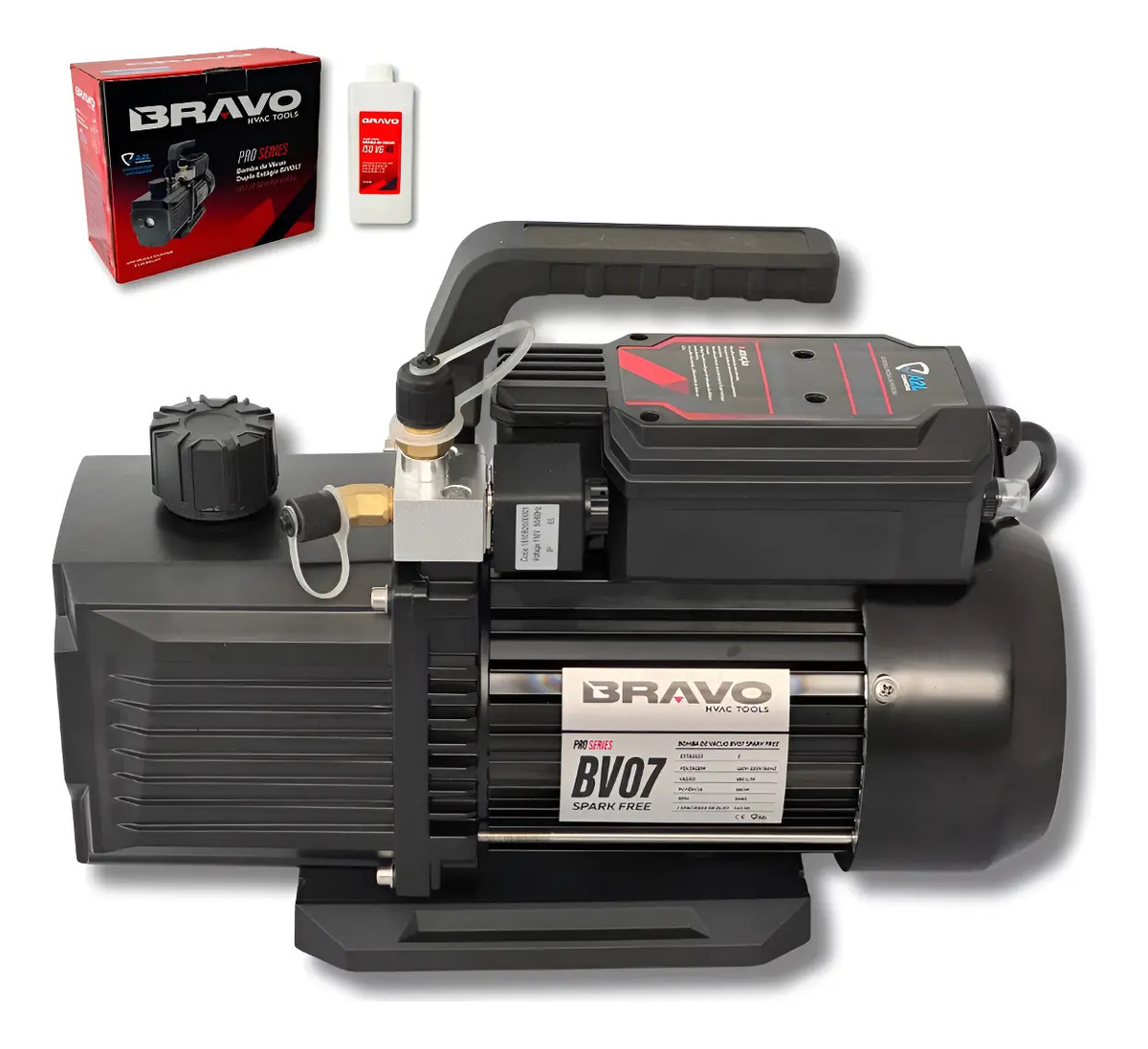 Bomba de vácuo Bravo BV-07 Spark Free bivolt para refrigeração