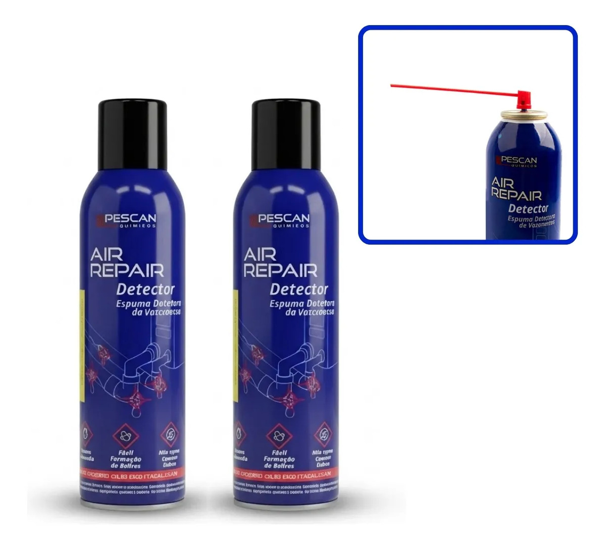 Kit 2 Espumas Detectoras de Vazamento Pescan